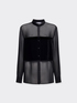 Georgette and velvet shirt image number 4