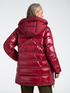 Long puffer jacket in shiny and matte nylon image number 1