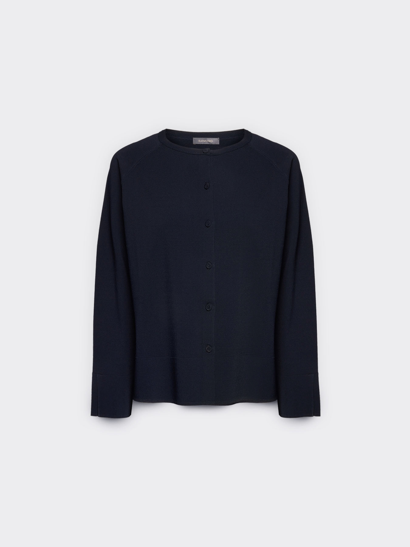 Cardigan col rond m&eacute;lange viscose image number 4