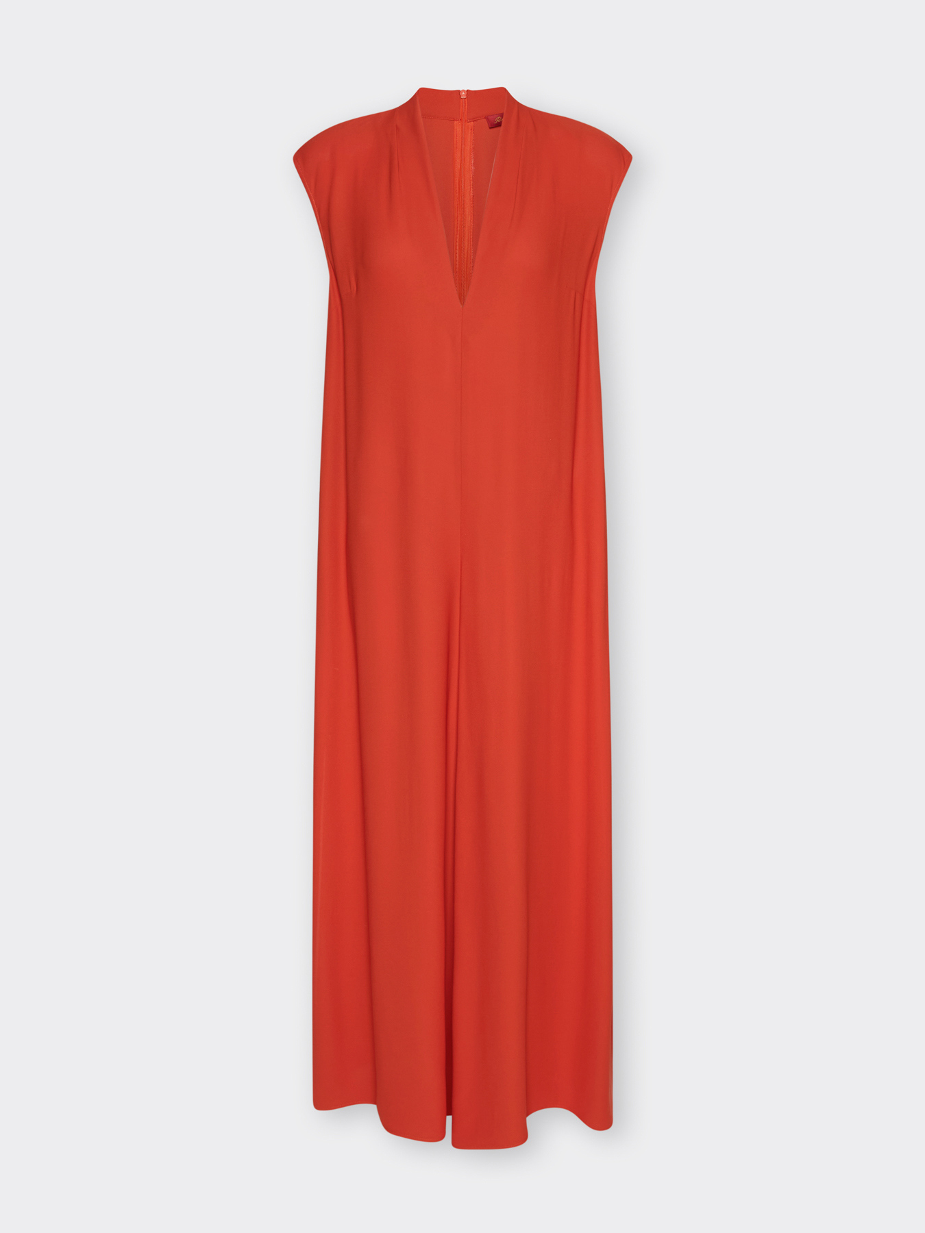 Sleeveless jumpsuit in cr&ecirc;pe de chine image number 4