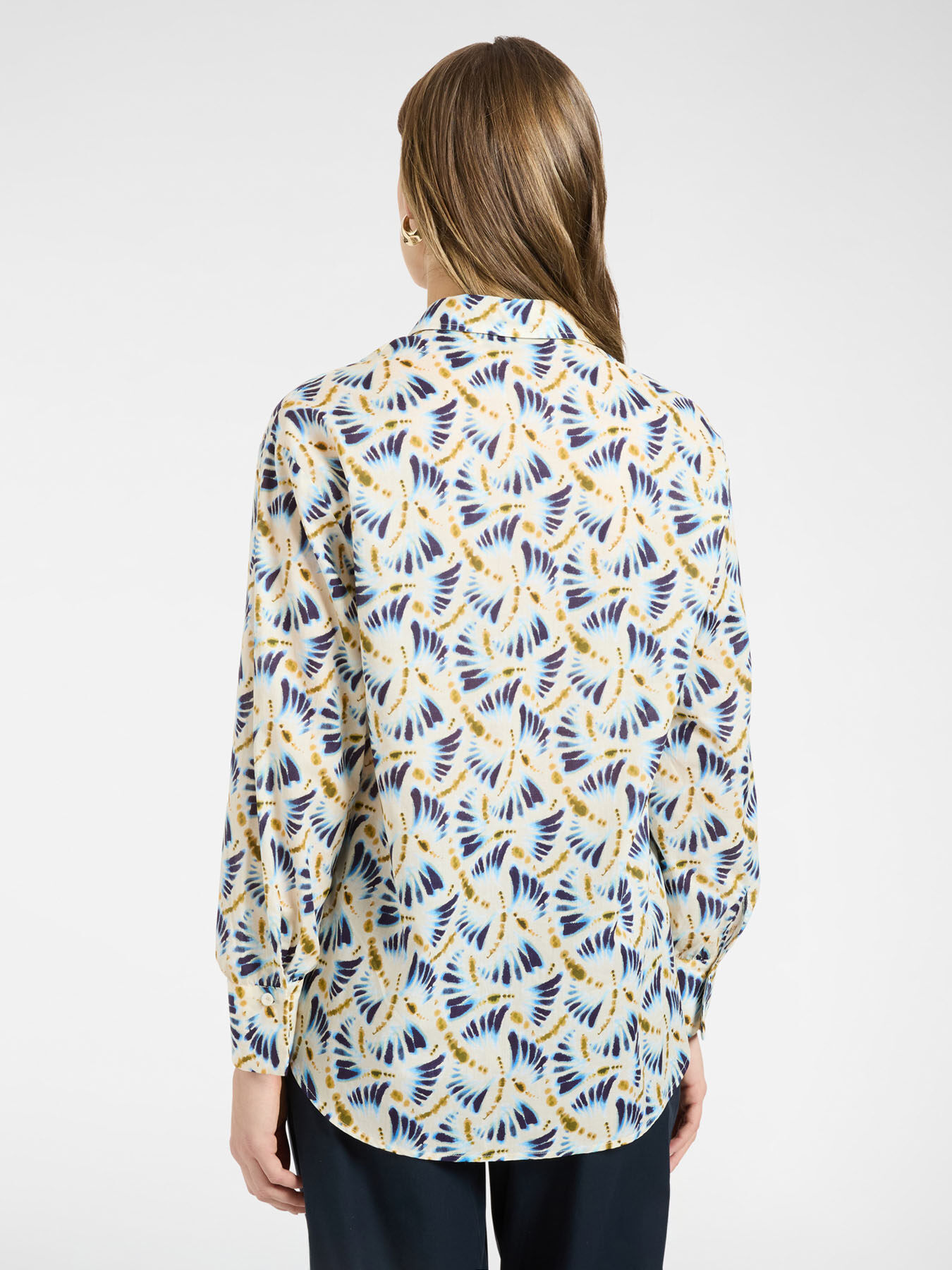 Camicia in mussola stampata image number 1