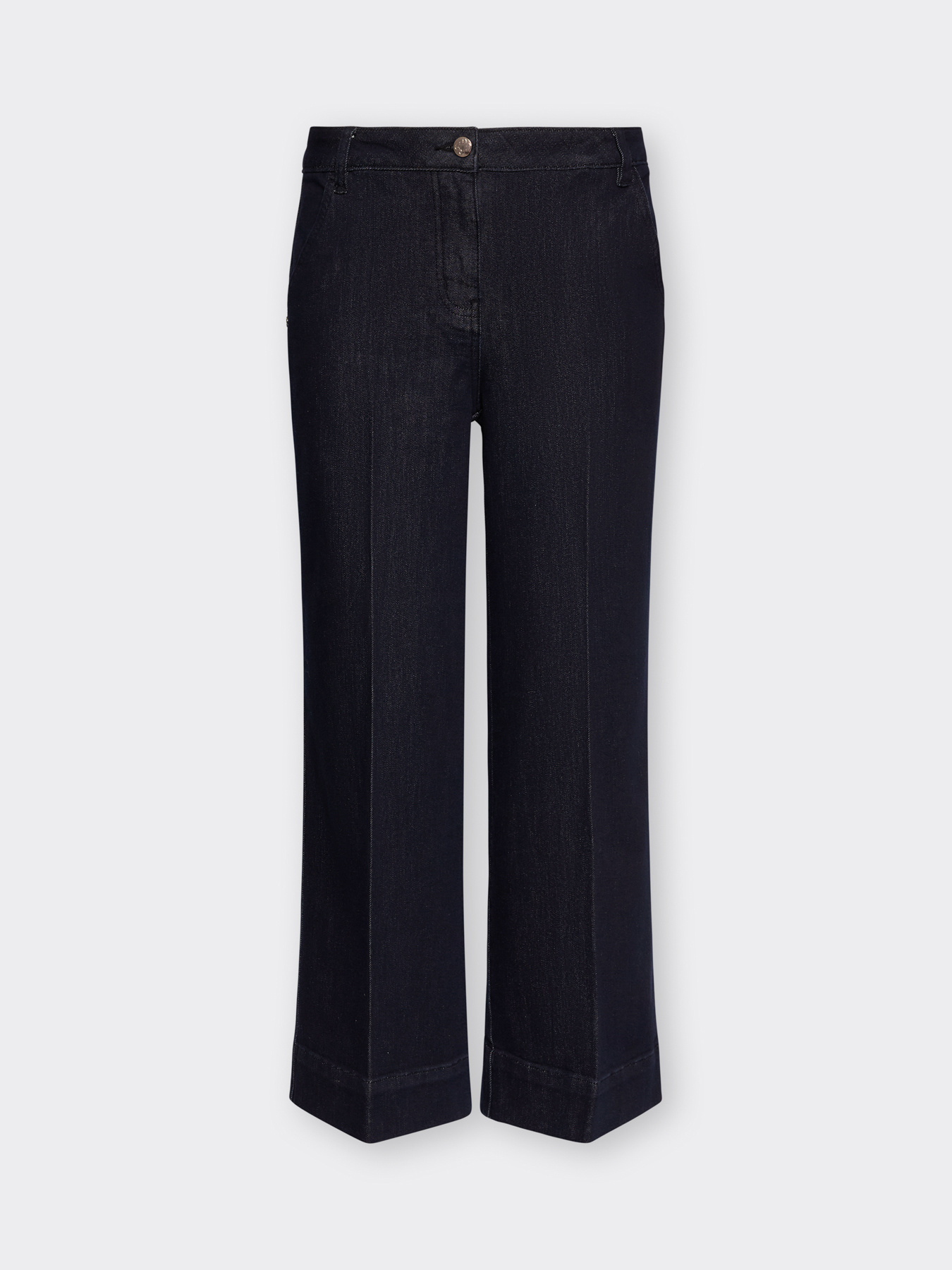 Cropped Wide-Leg-Jeans aus Denim image number 4