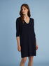 CREPE VISCOSE TRICOT DRESS image number 0