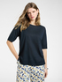 T-shirt in filato misto lyocell image number 0