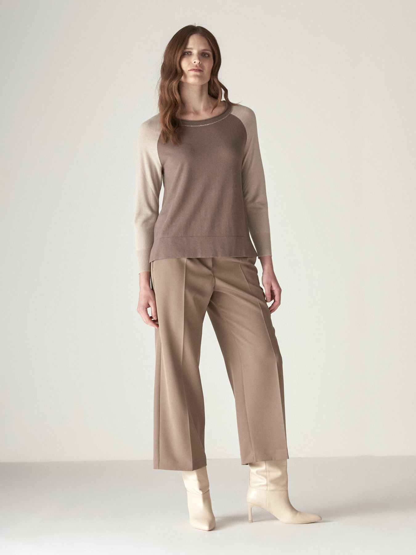 TWO-TONE SWEATER image number 2