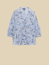 Camisa floral de algodón y seda image number 4