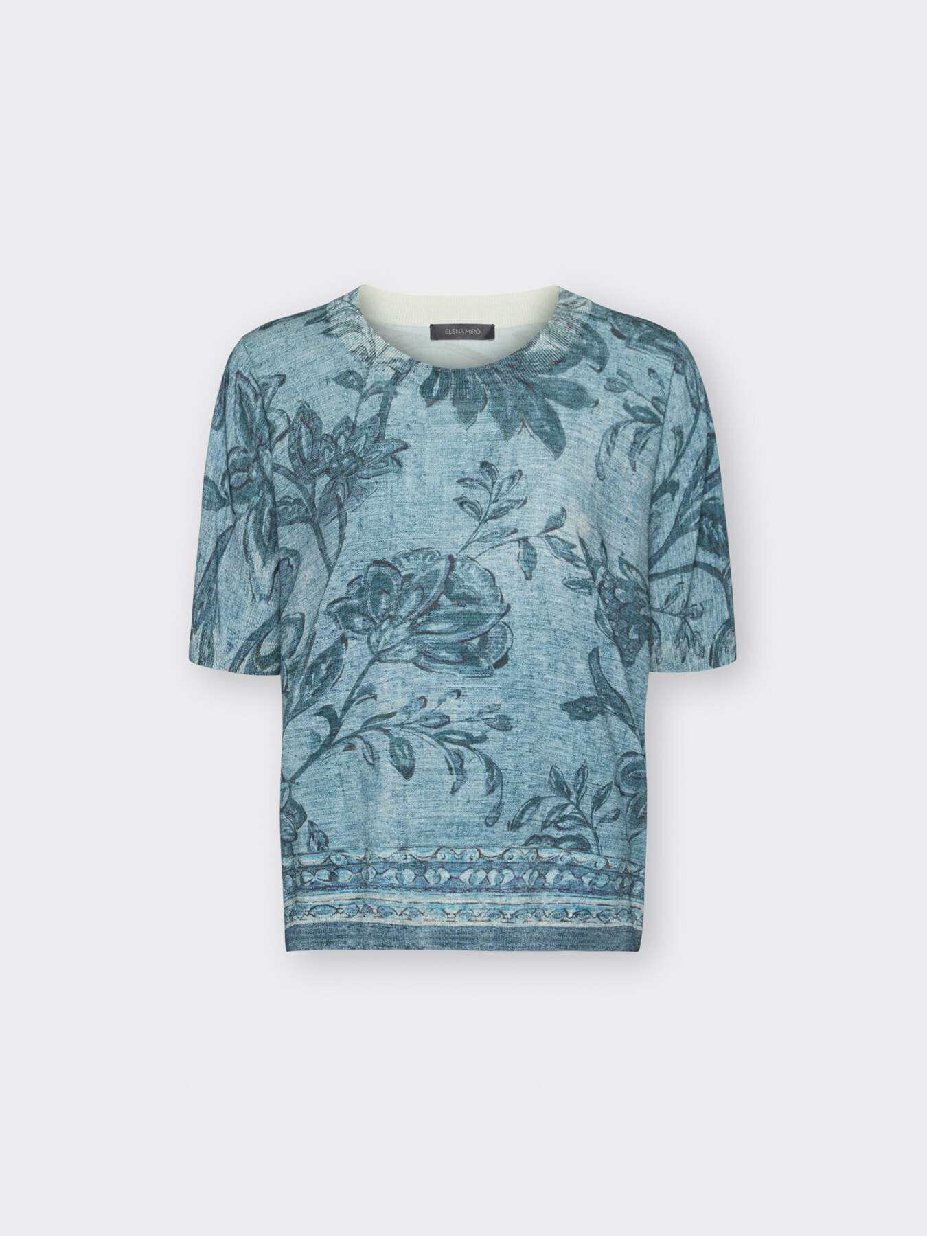 Pull imprim&eacute; en m&eacute;lange de coton image number 4