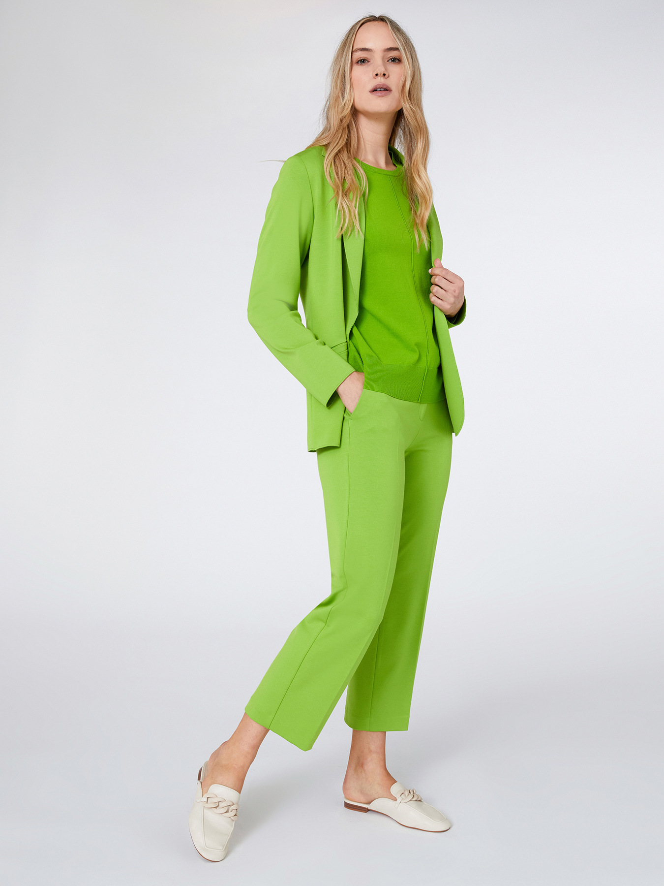 Blazer de punto de tela image number 0