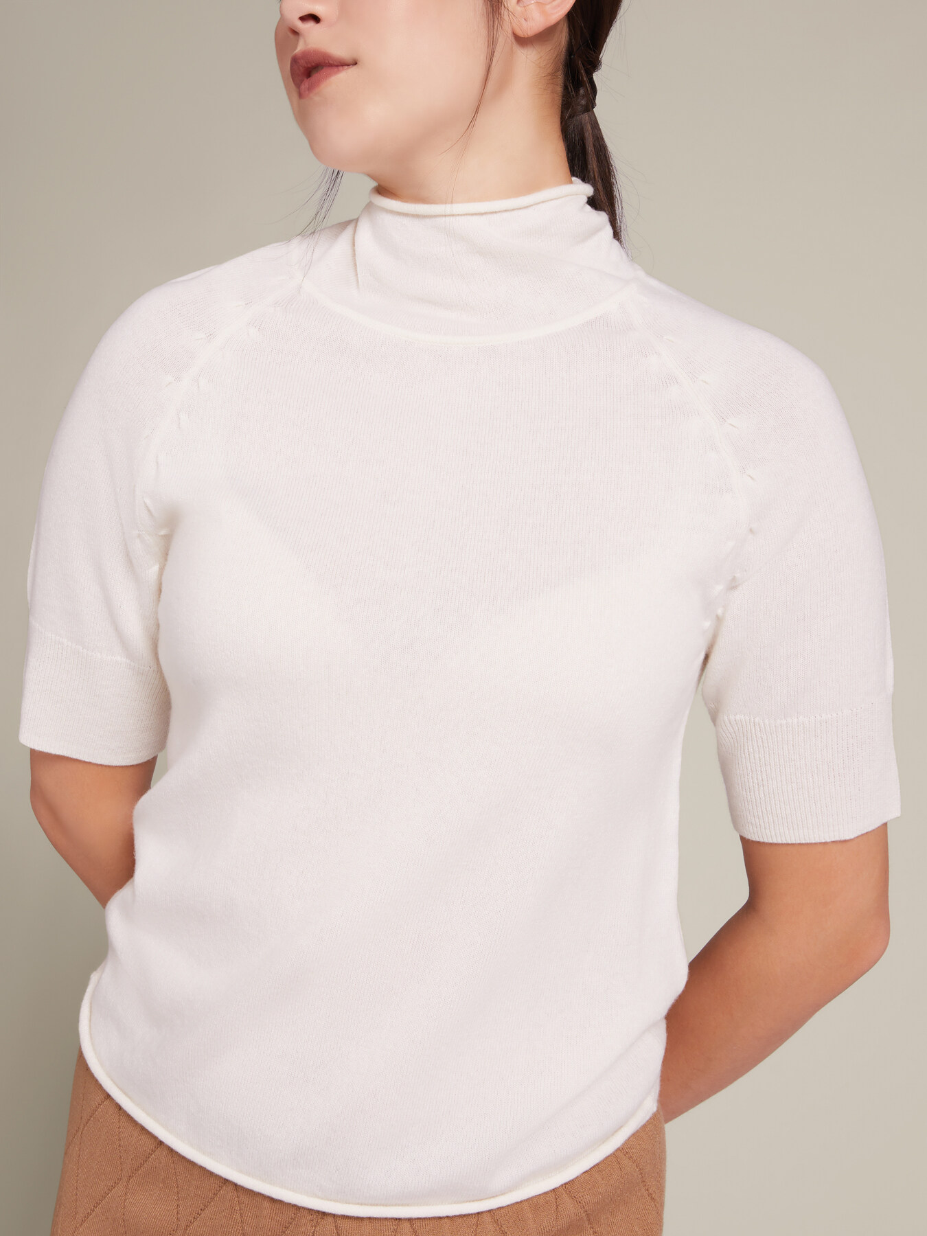 Pure carded wool twin-set image number 7