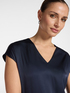 Blusa in raso con scollo a V image number 3