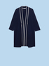 CREPE VISCOSE TRICOT DUSTER COAT image number 4