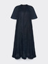 Langes Leinenkleid mit V-Ausschnitt image number 5