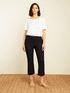 POWER STRETCH CANVAS KICK FLARE TROUSERS image number 2