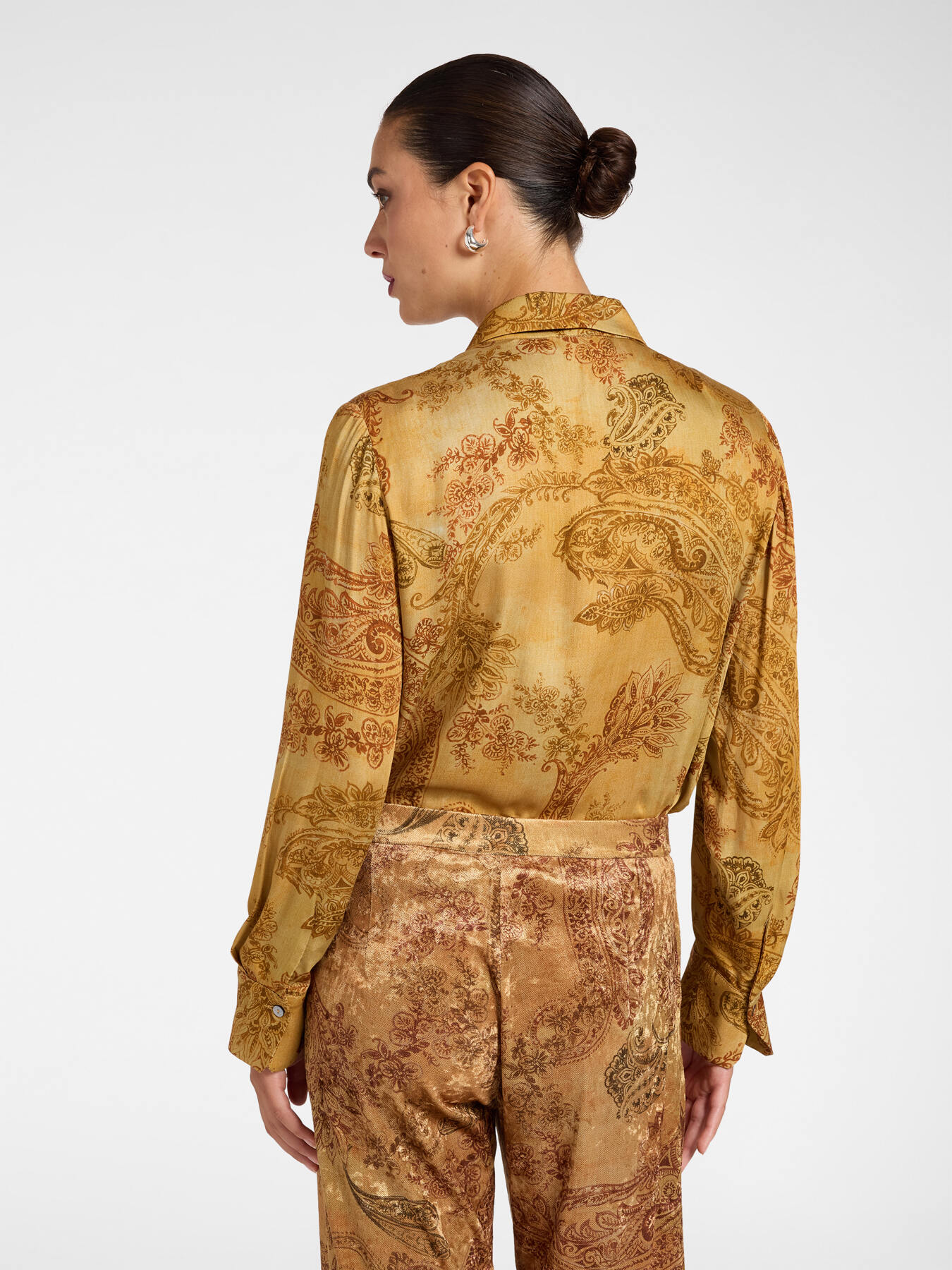 Hemd aus Satin mit Paisley-Print image number 1
