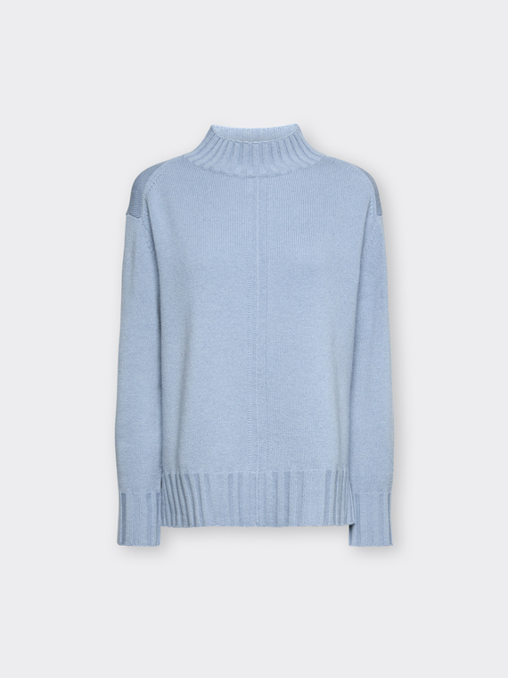 Pure wool turtleneck sweater