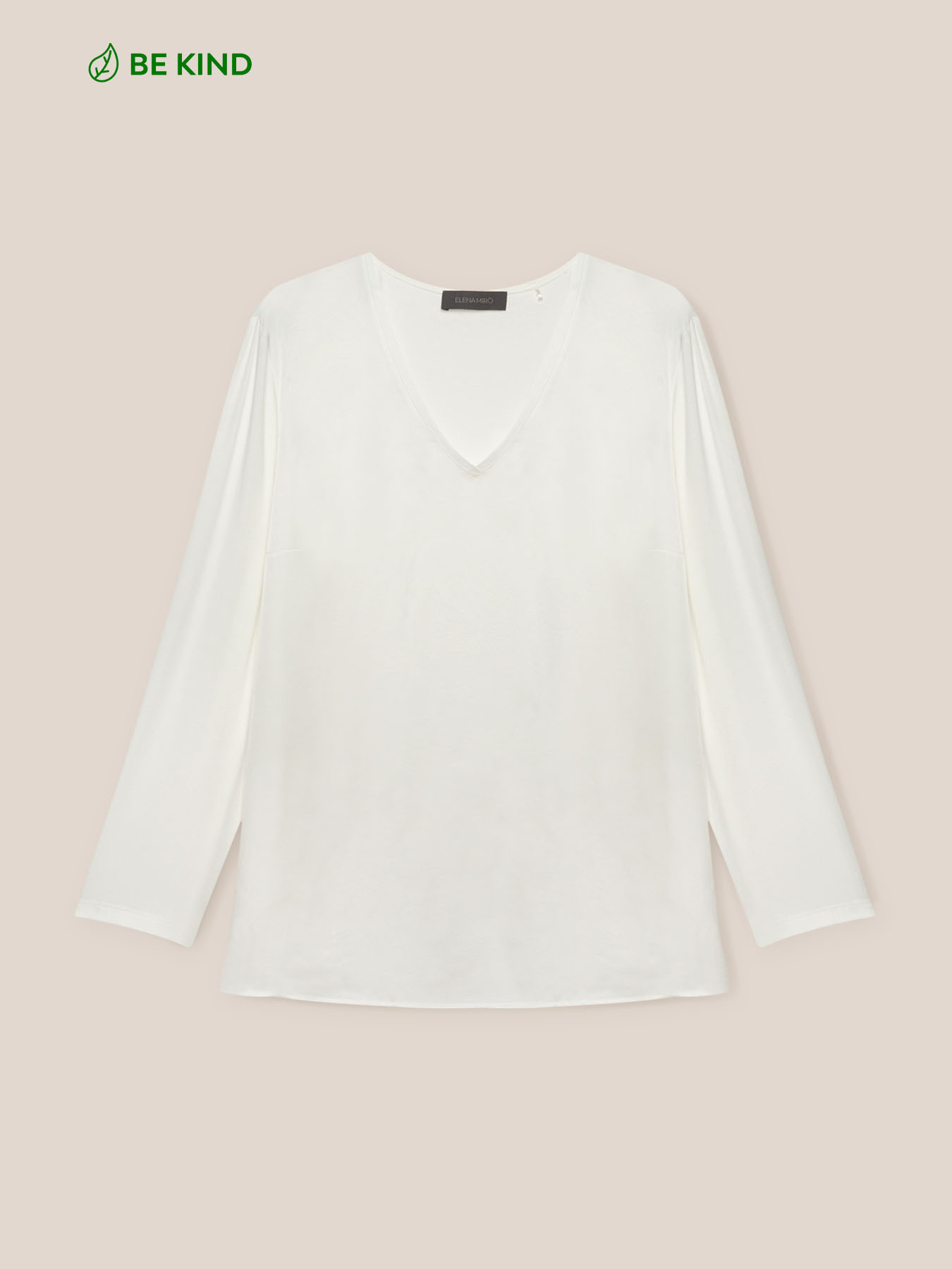 T-shirt in two eco-viscose fabrics image number 4