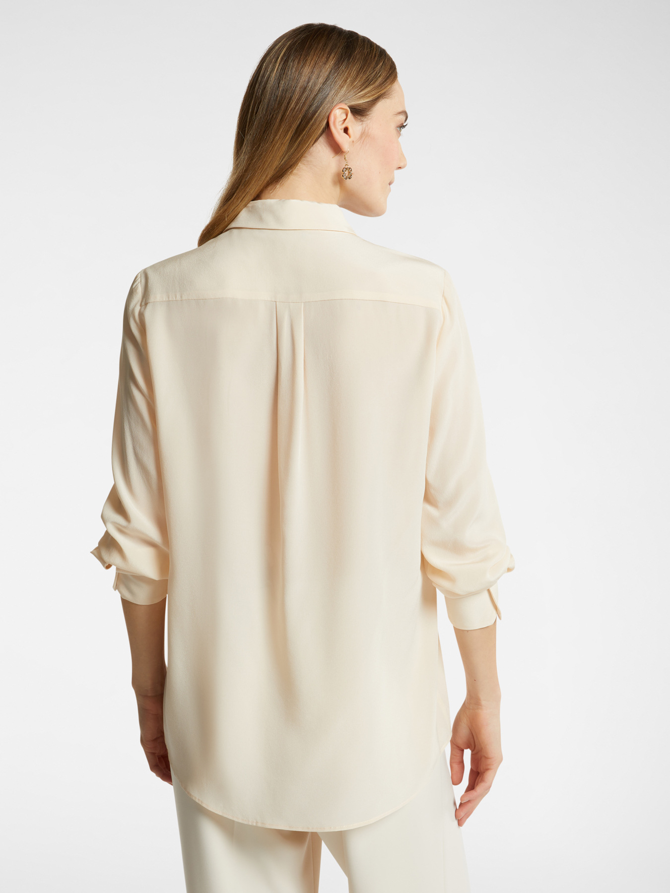 Silk shirt with sash image number 1