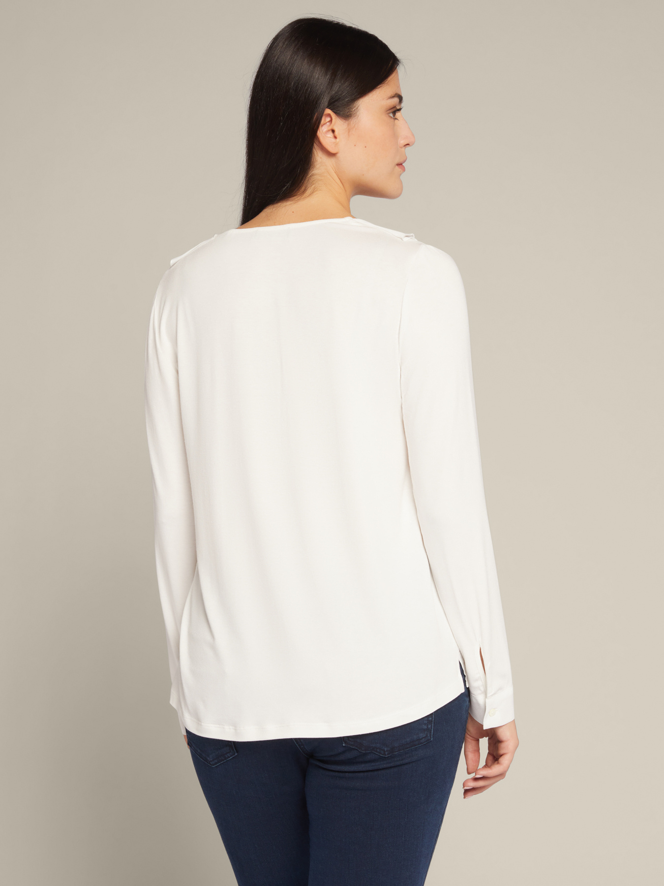 Blouse en éco viscose avec volant image number 2