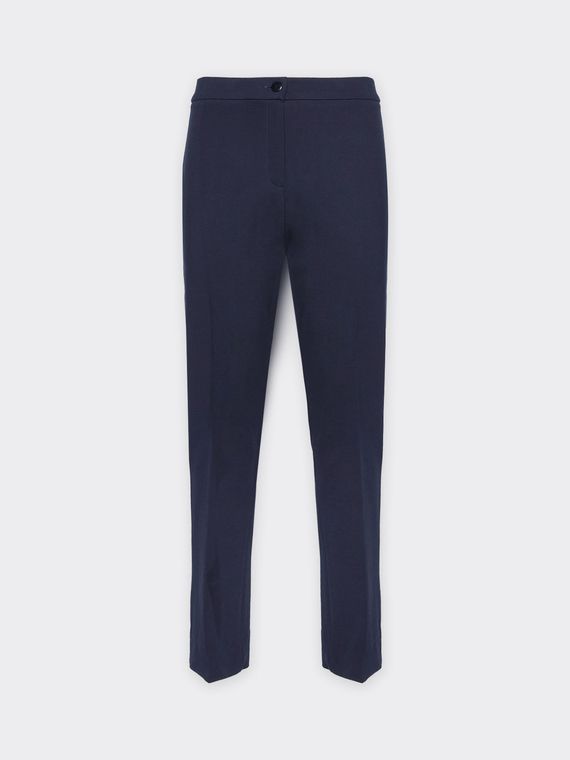 Slim-Fit-Hose im Milanese-Stich