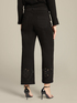 Trousers with embroidered hem image number 1
