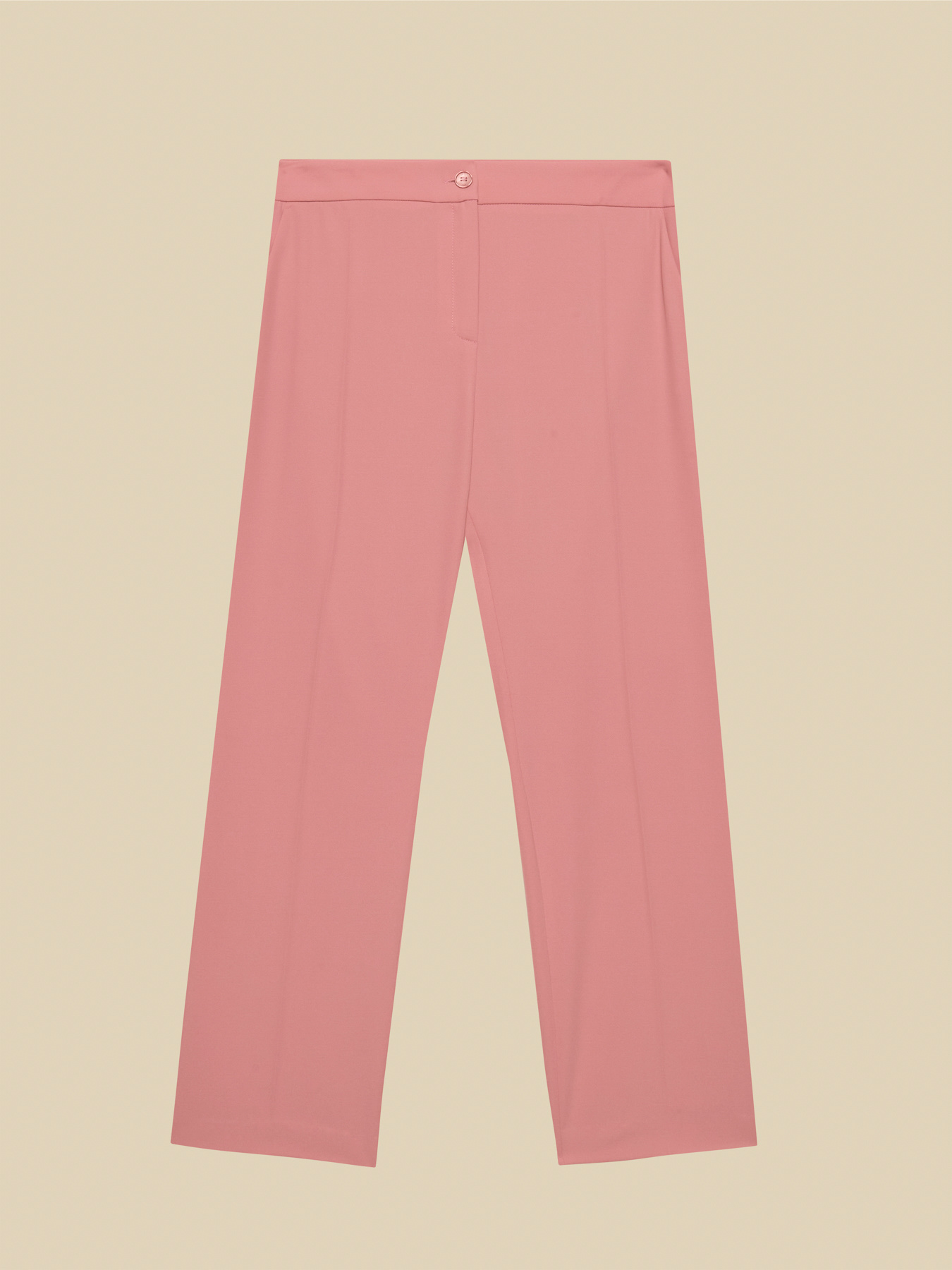 Cropped trousers in flowing fabric image number 4