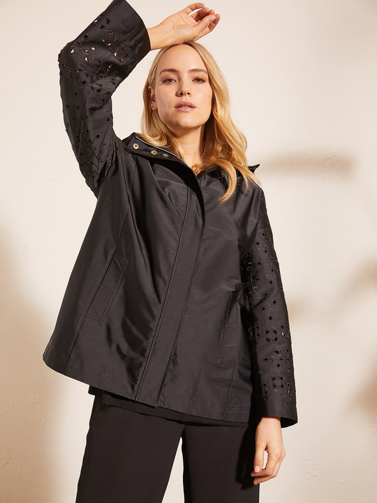 Elenamiro&nbsp;: Blouson brod&eacute; Bleu_1