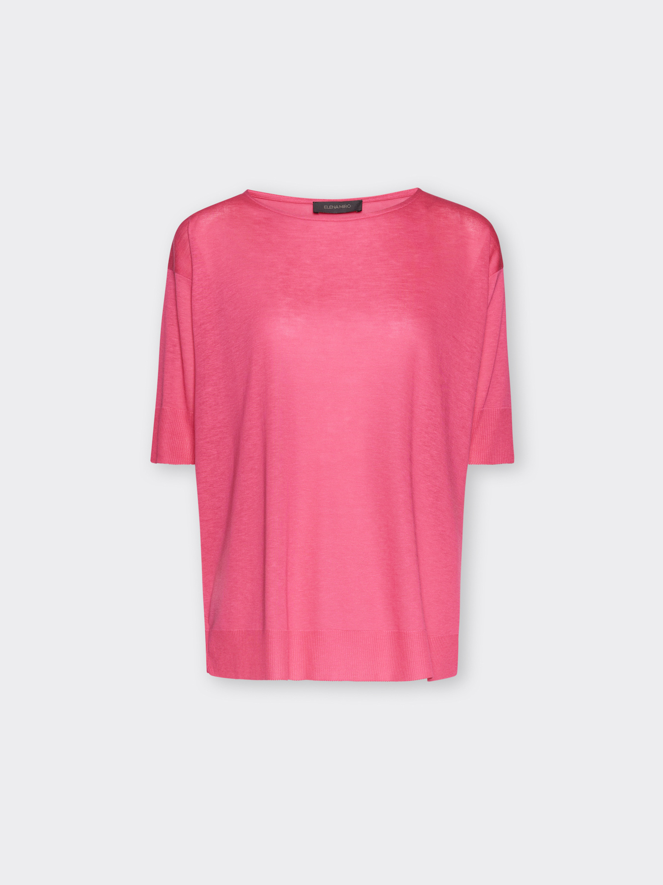 Camiseta boxy de mezcla de lyocell image number 4