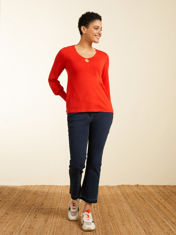 Elena Mirò MAGLIA A V IN VISCOSA Donna