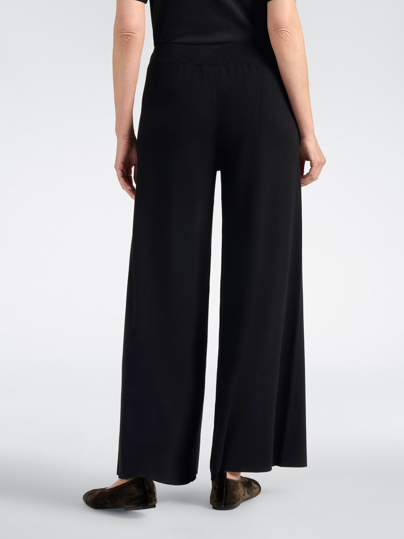 Pantalon palazzo en viscose image number 1