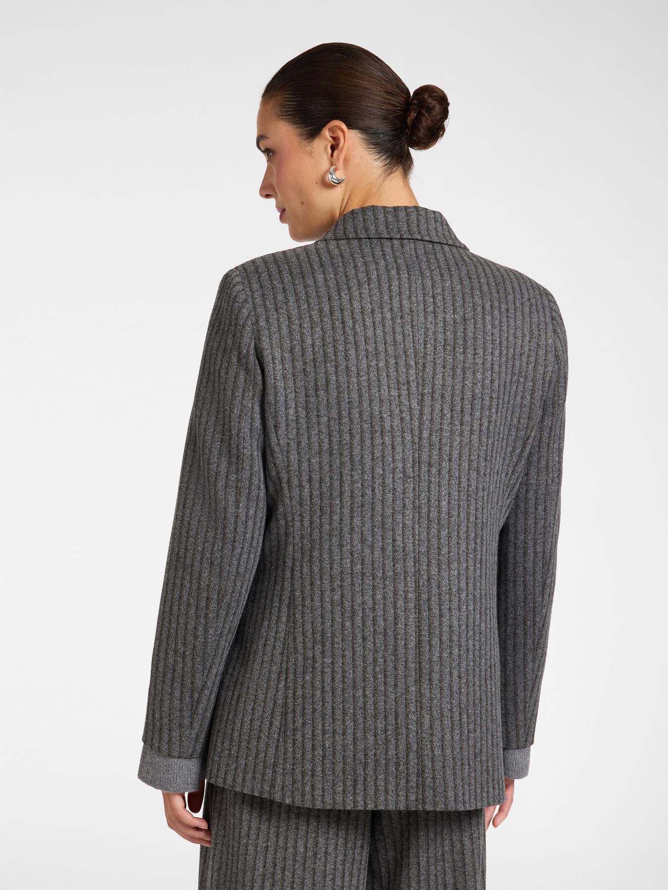 Blazer jacquard ray&eacute; image number 1