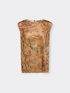 Top aus laminiertem Samt mit Print image number 4