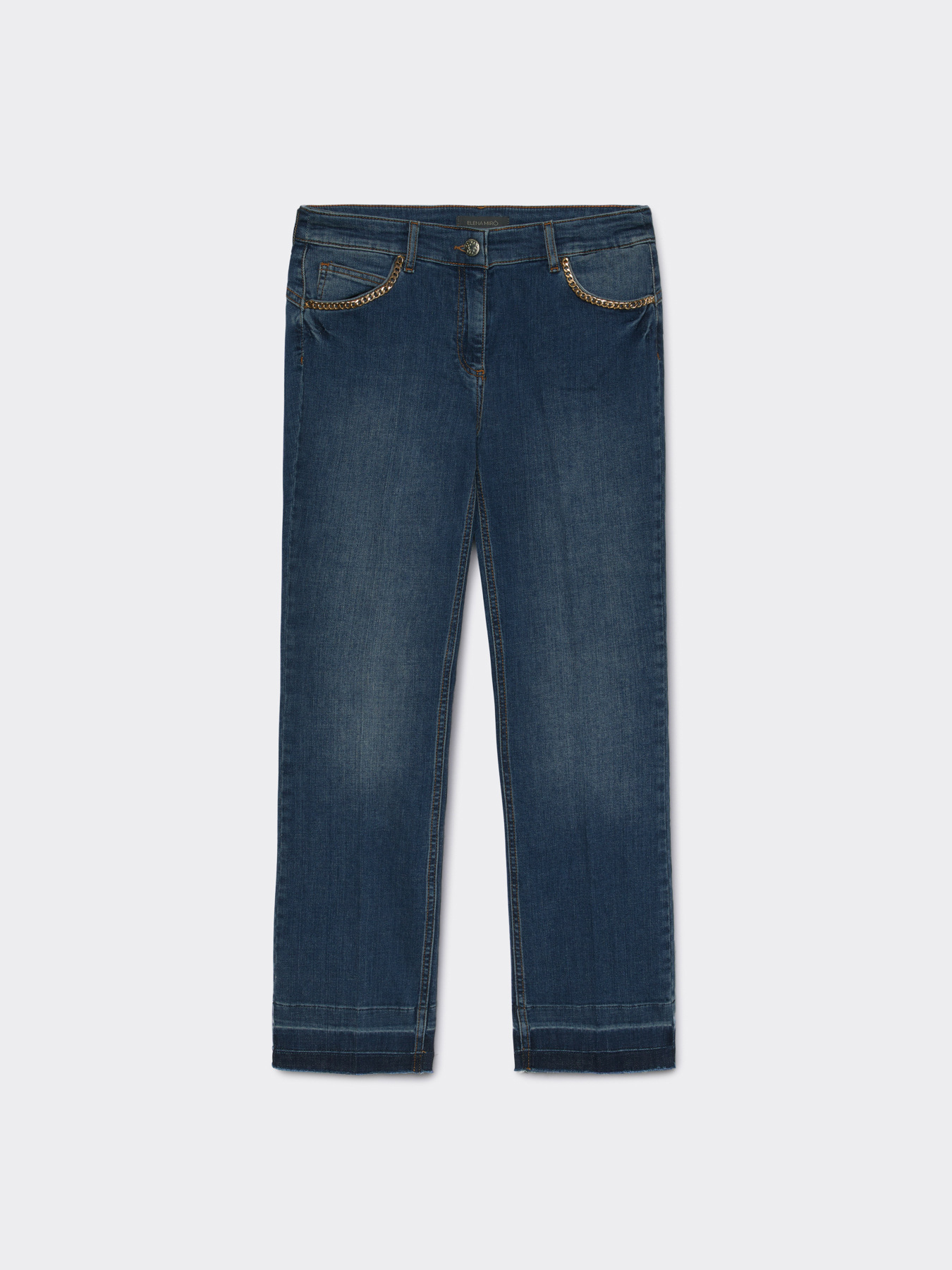 Jeans with chains on the pockets image number 5