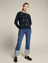 ECOVERO&trade; viscose sweater with floral embroidery image number 2