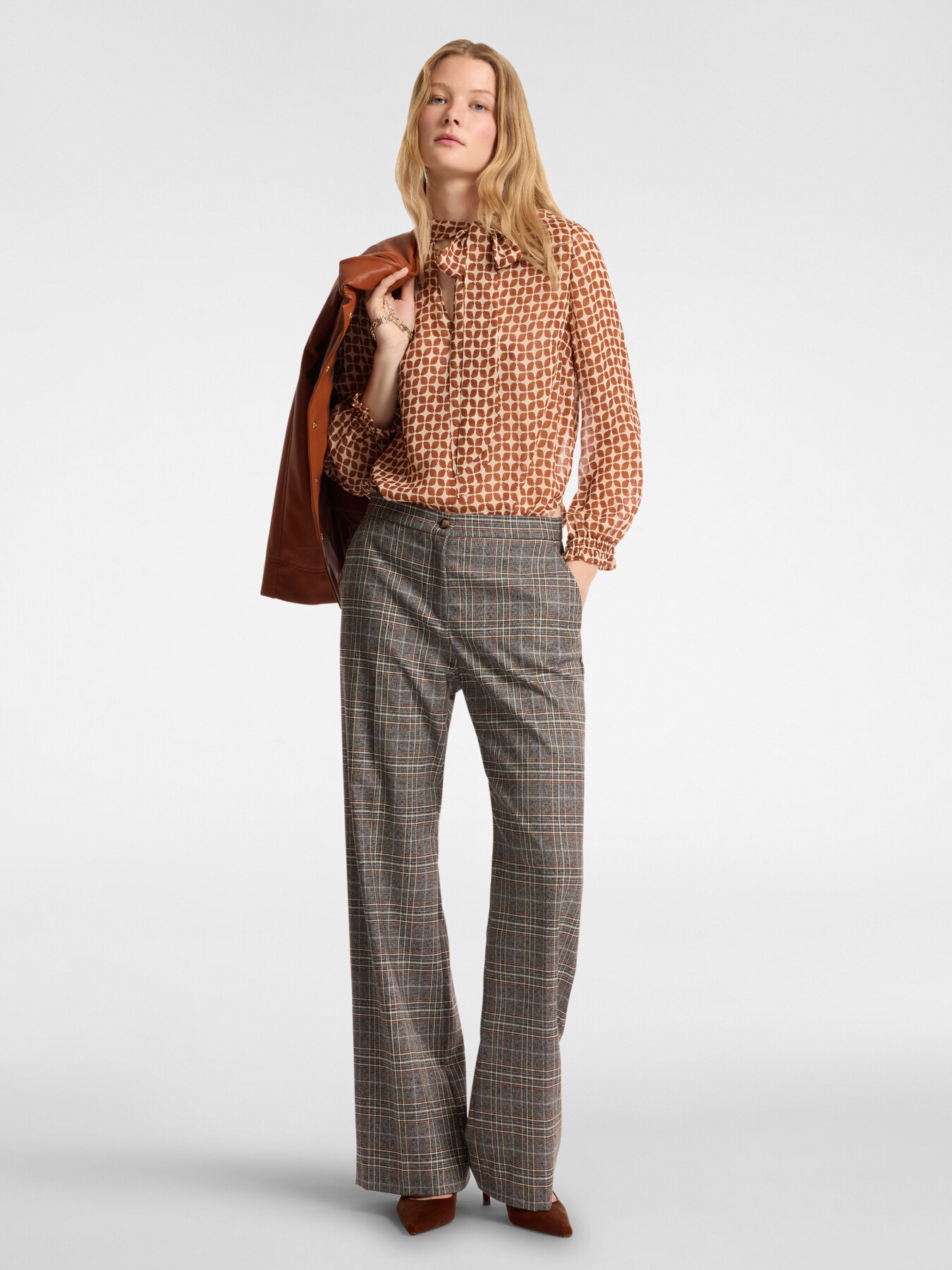 Chemisier imprimé avec ceinture image number 2