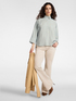 Blusa boxy rigata image number 2