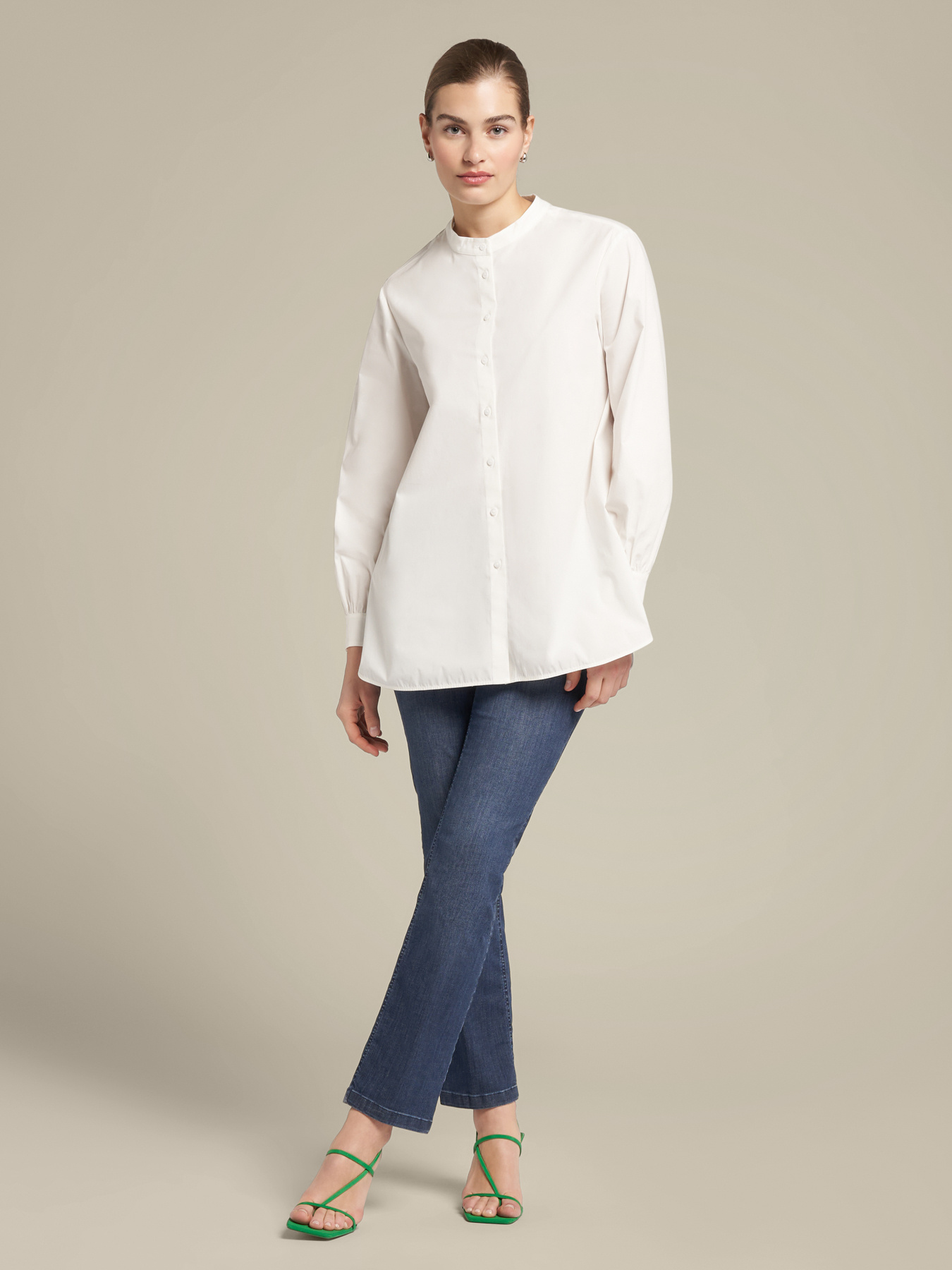 Baumwollhemd dehnen image number 3