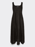 Linen dress with front pleats image number 5