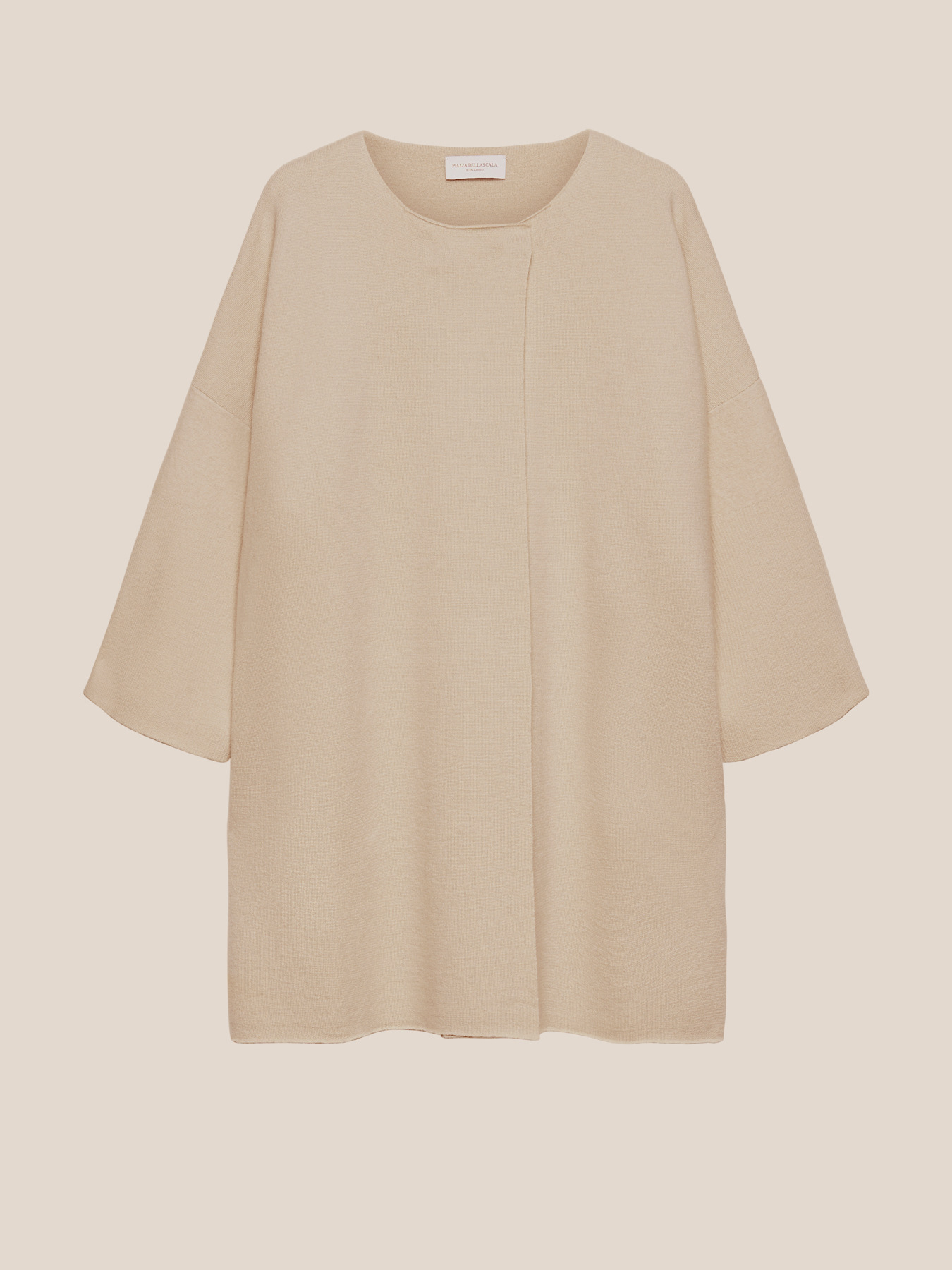 Cappotto over in lana cotta image number 4