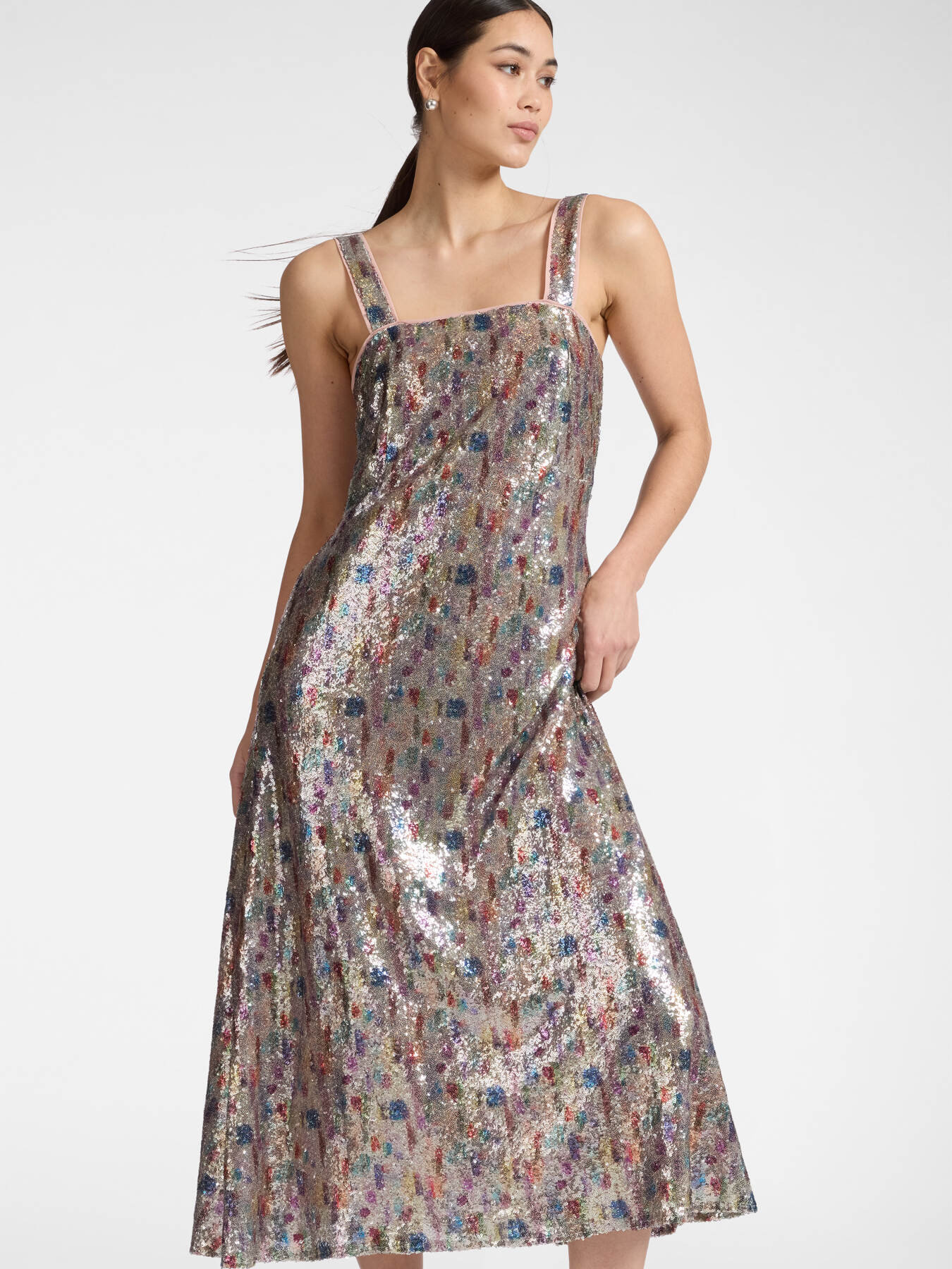 T&uuml;llkleid mit Pailletten image number 0