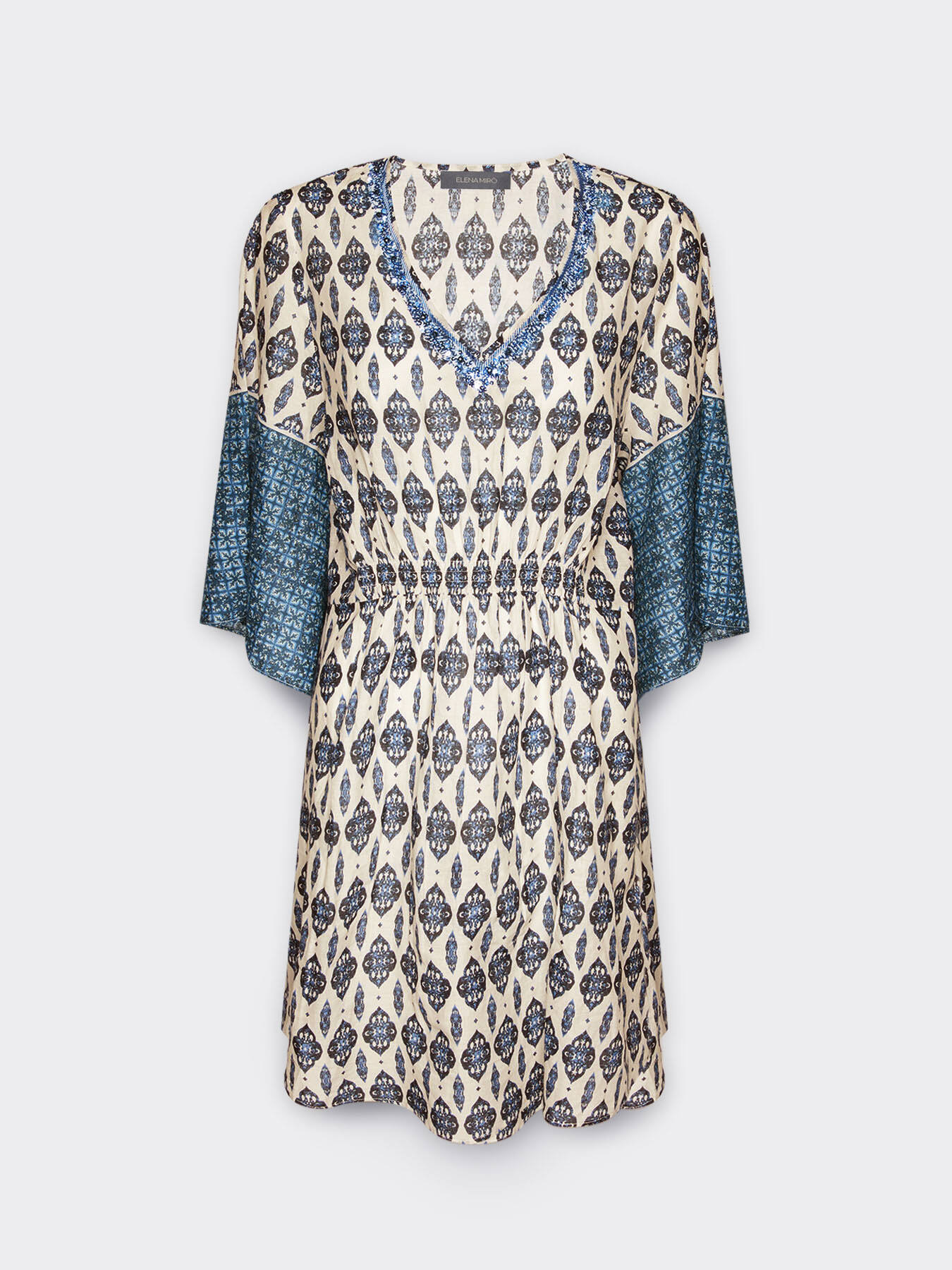Kaftan with ethnic print image number 4