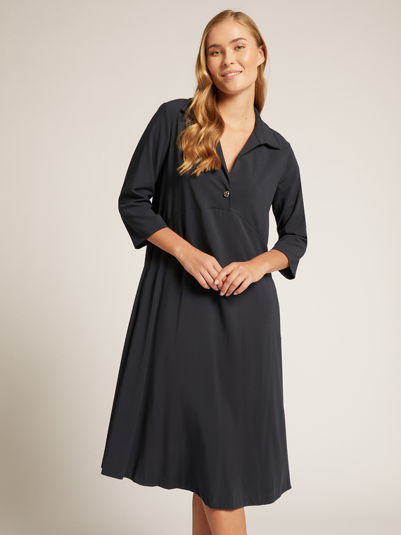 Flared one-button dress