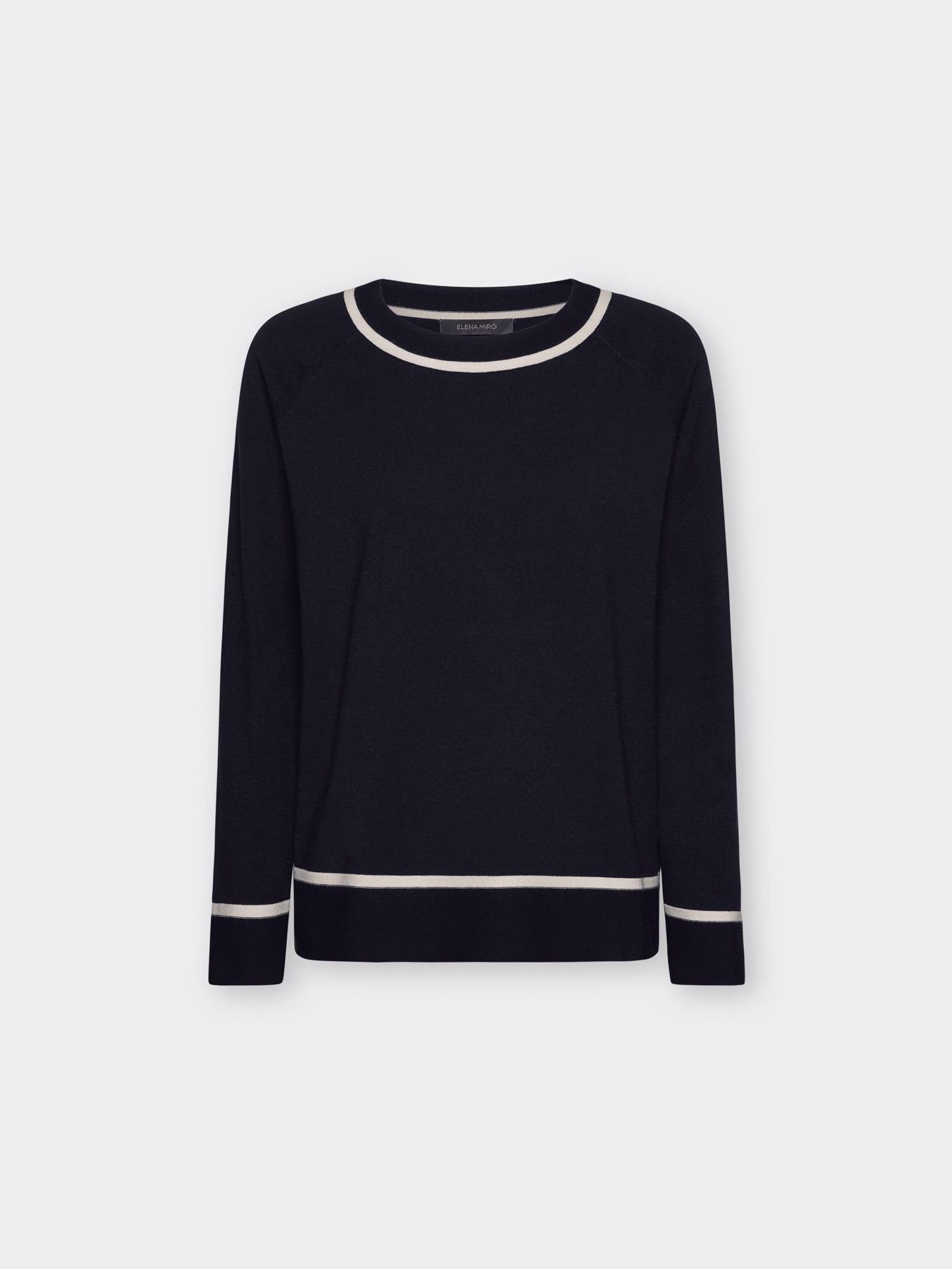 Striped viscose blend jersey image number 4