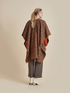 Chequered patterned cape image number 1