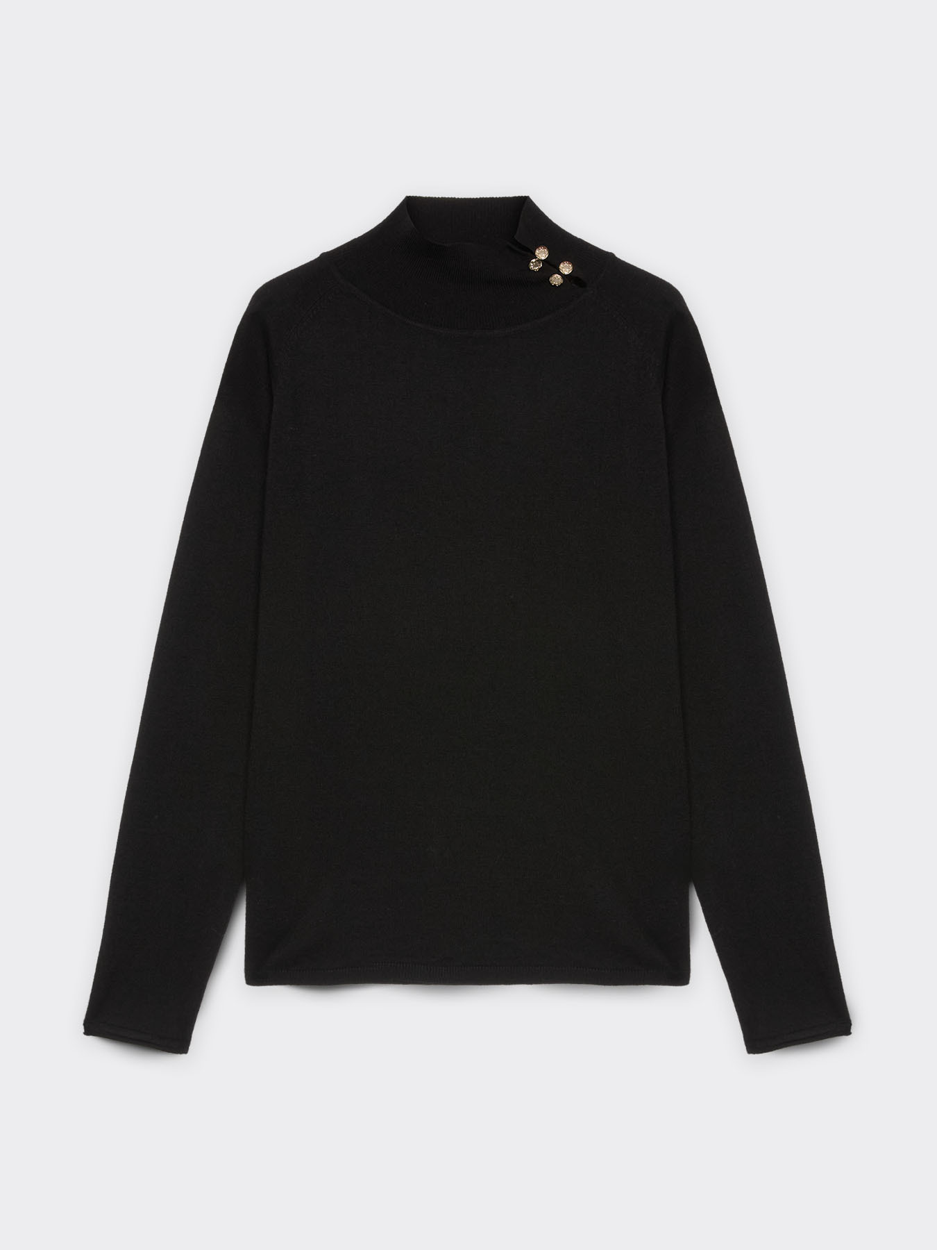 Sweater with cuff links at the neck image number 4