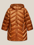 Casaco de penas comprido com capuz image number 4