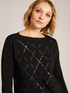 Maglia con losanghe traforate image number 3