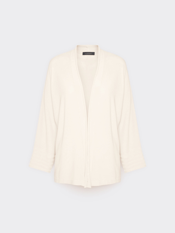 Cardigan en viscose m&eacute;lang&eacute;e