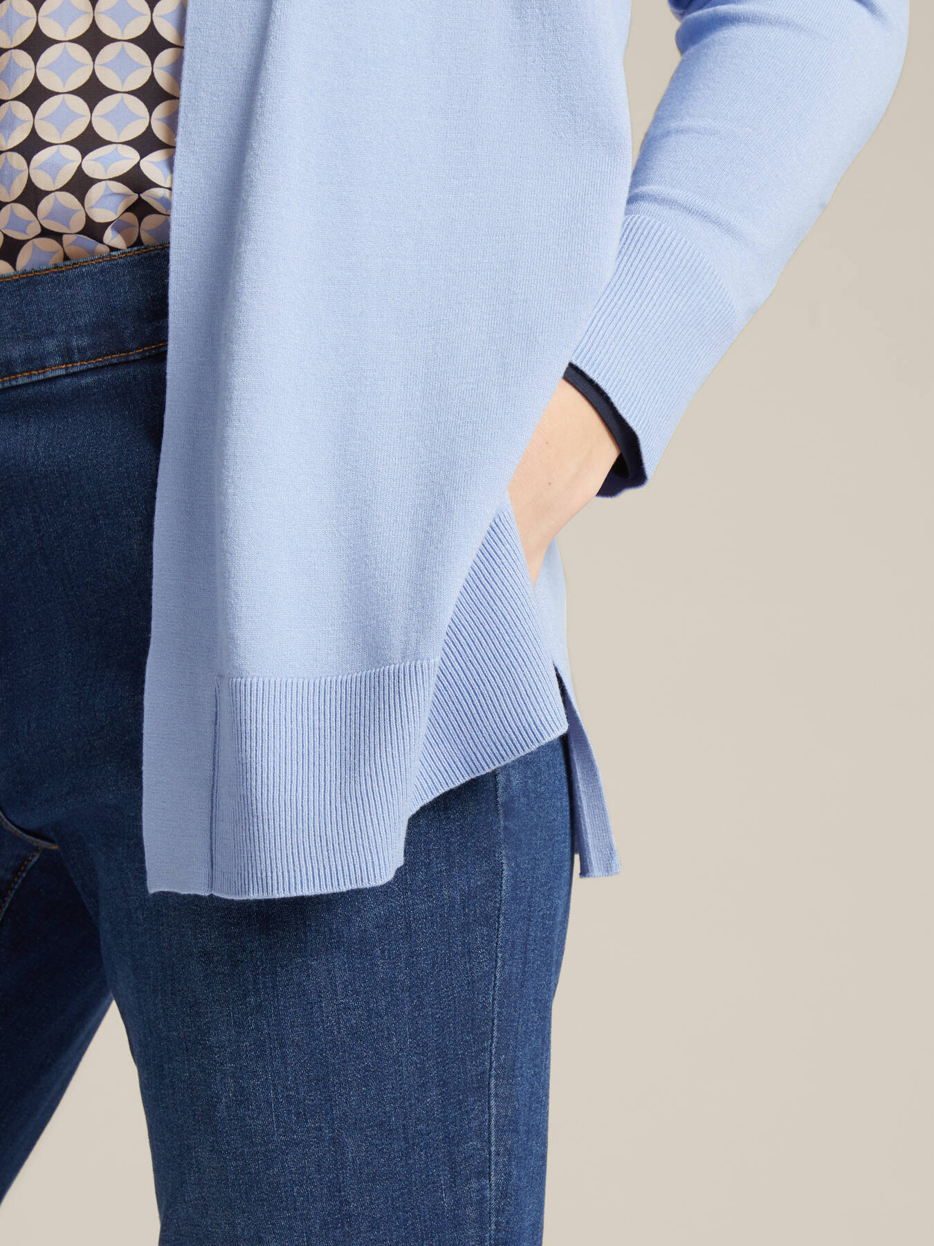 Open-front cardigan image number 3