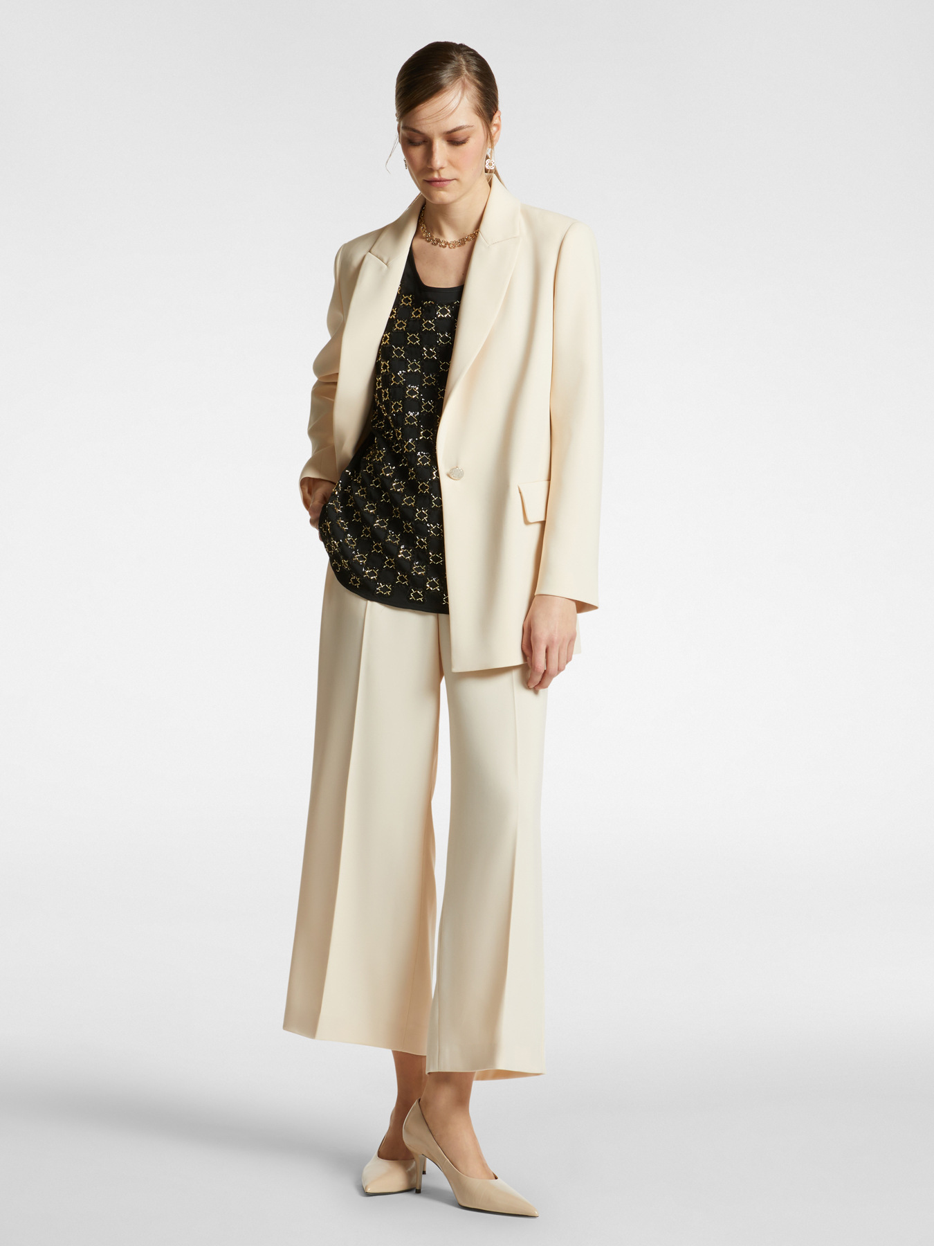 Cady crepe blazer image number 7