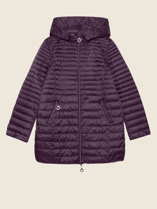 Elenamiro&nbsp;: Doudoune l&eacute;g&egrave;re r&eacute;versible Violet_1